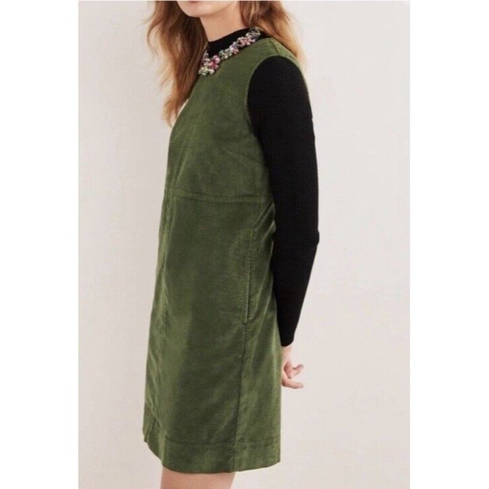 Boden Green Mini Dress - Picture 2 of 9